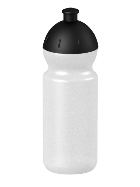 Fitness-Trinkflasche Classic Flaschenfarbe: Transparent Volumen: 500 ml Verschlussfarbe: Schwarz Druck: ohne Druck