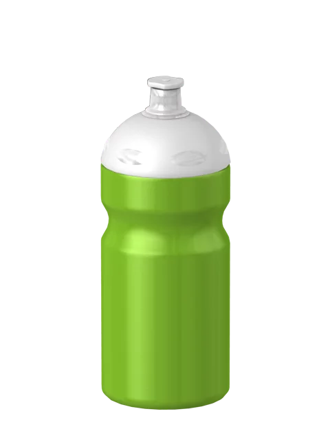 Sport-Trinkflasche Basic Flaschenfarbe: Lime Volumen: 500 ml Verschlussfarbe: Weiss Druck: ohne Druck