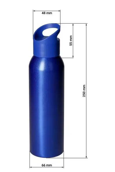 Aluminium-Trinkflasche Houston Flaschenfarbe: Blau Druck: ohne Druck