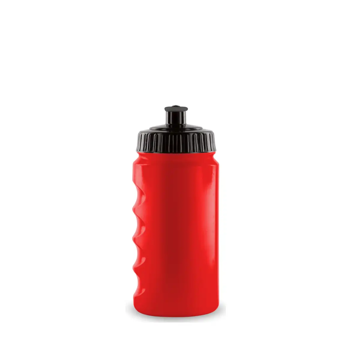 Sport-Trinkflasche Gripper Bio rot 500 ml – Fahrradflasche mit Logobedruckung