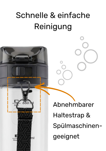 Tritan Renew-Trinkflasche 20six 750ml Flaschenfarbe: Black frosted Druck: ohne Druck