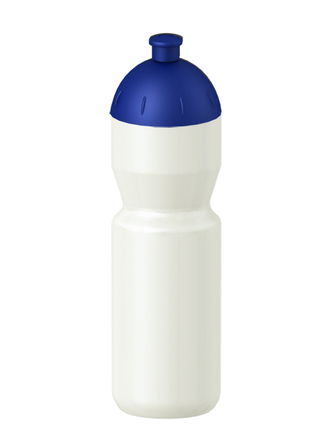 Fitness-Trinkflasche Classic Flaschenfarbe: Perlweiss Volumen: 750 ml Verschlussfarbe: Blau Dunkel Druck: ohne Druck Fitness-Trinkflasche Classic Flaschenfarbe: Perlweiss Volumen: 750 ml Verschlussfarbe: Blau Dunkel Druck: ohne Druck