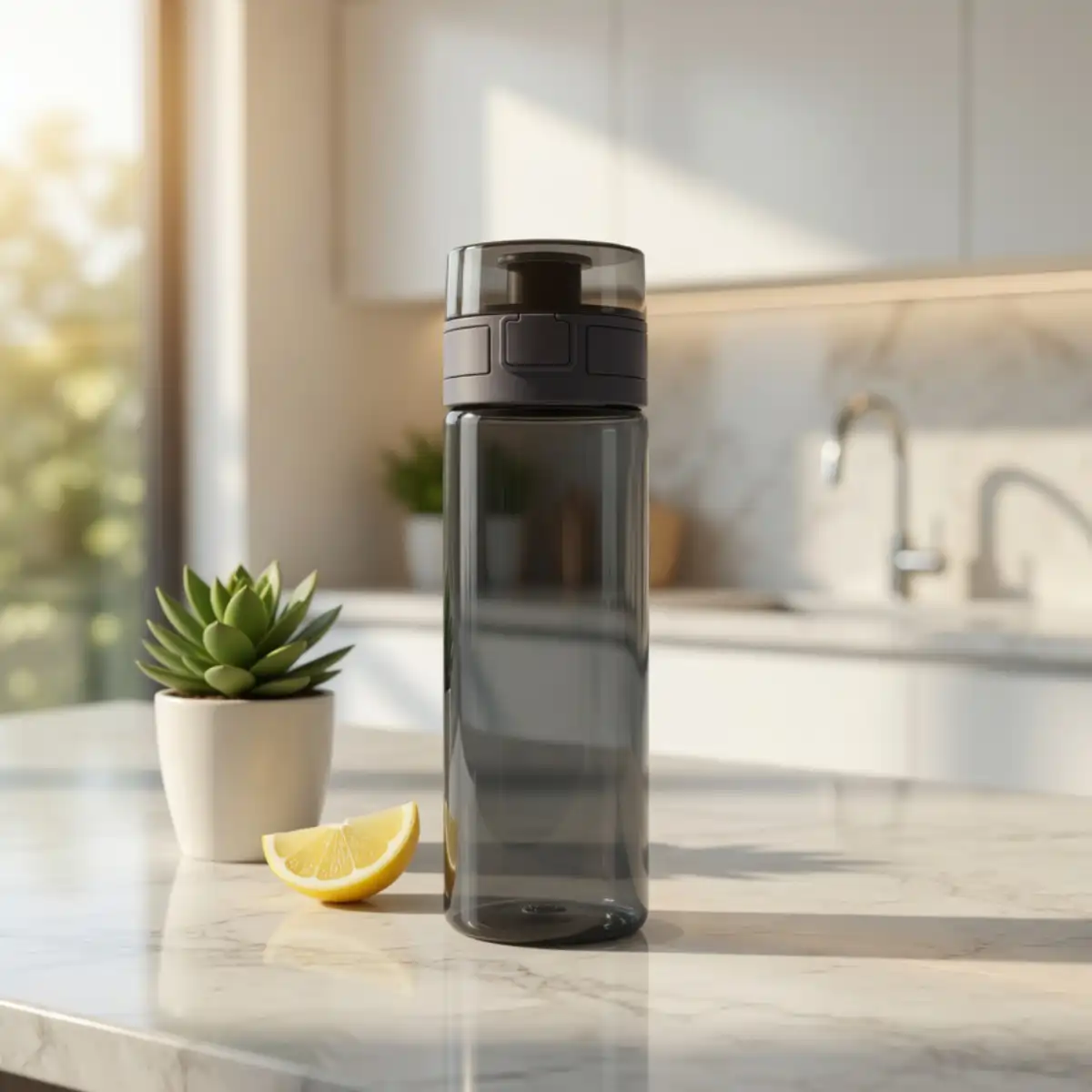 Tritan Renew-Trinkflasche 20six 750ml Flaschenfarbe: Black frosted Druck: ohne Druck