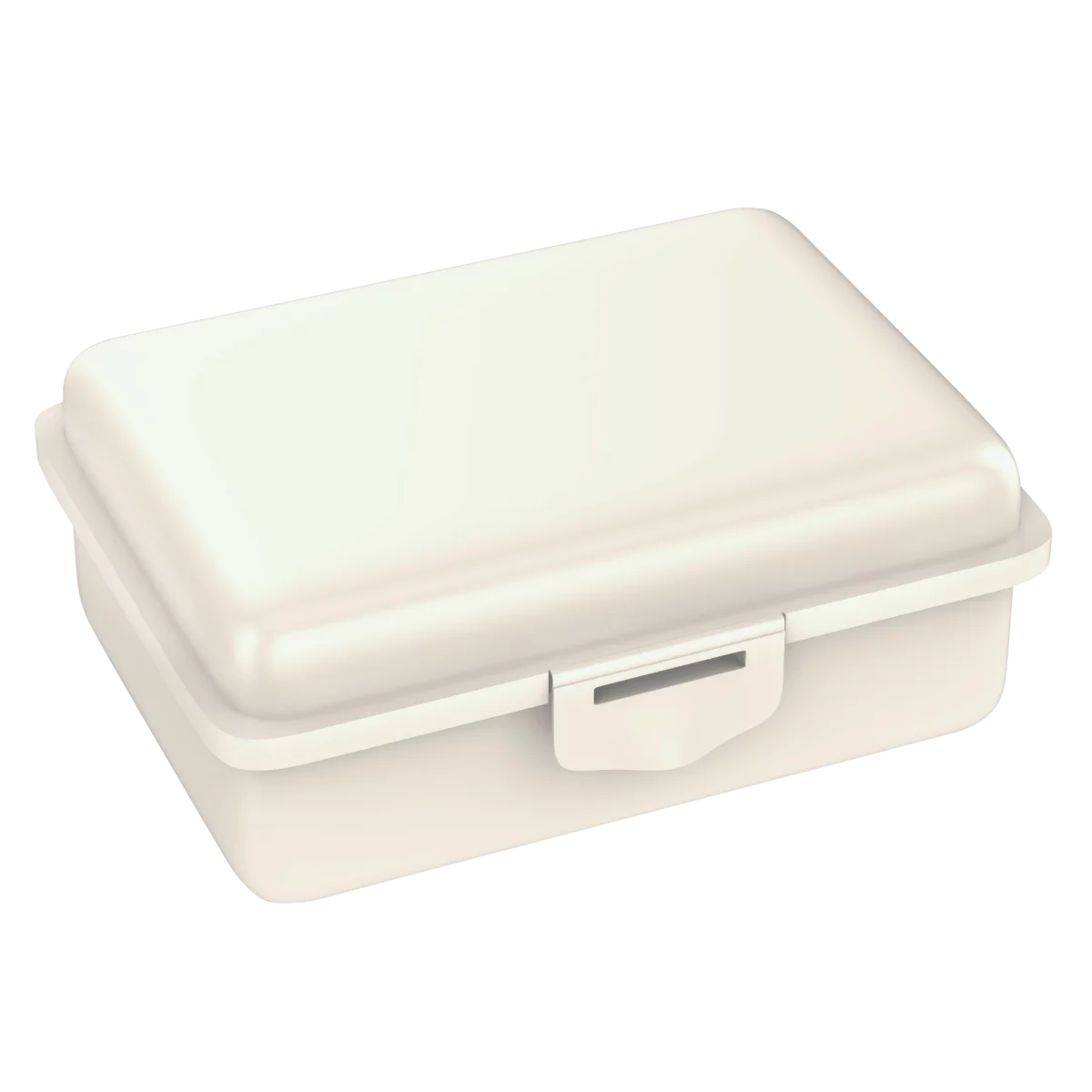 Brotdose Uno Farbe: Perlweiss Obst- und Gemüsefach: ohne Fach Druck: ohne Druck