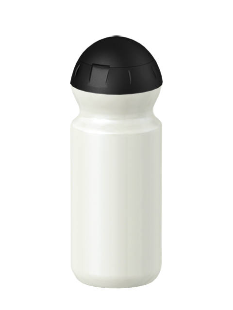 Fitness-Trinkflasche Classic mit Klappverschluss Flaschenfarbe: Perlweiss Volumen: 500 ml Verschlussfarbe: Schwarz Druck: ohne Druck Fitness-Trinkflasche Classic mit Klappverschluss Flaschenfarbe: Perlweiss Volumen: 500 ml Verschlussfarbe: Schwarz Druck: ohne Druck