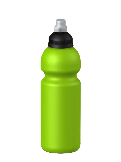 Freizeit-Trinkflasche Premium Flaschenfarbe: Lime Volumen: 600 ml Verschlussfarbe: Schwarz-Silber Druck: ohne Druck