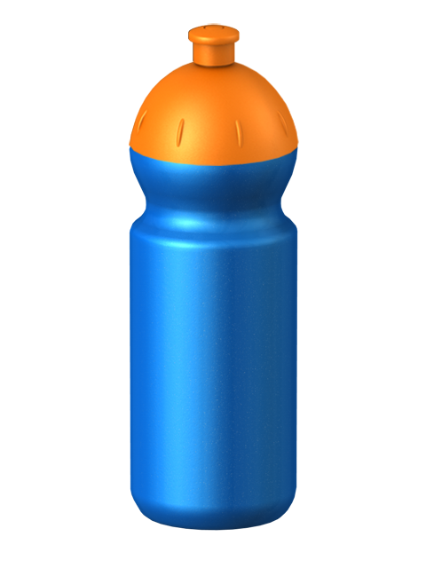 Fitness-Trinkflasche Classic Flaschenfarbe: Blau-Metallic Volumen: 500 ml Verschlussfarbe: Orange Druck: ohne Druck Fitness-Trinkflasche Classic Flaschenfarbe: Blau-Metallic Volumen: 500 ml Verschlussfarbe: Orange Druck: ohne Druck