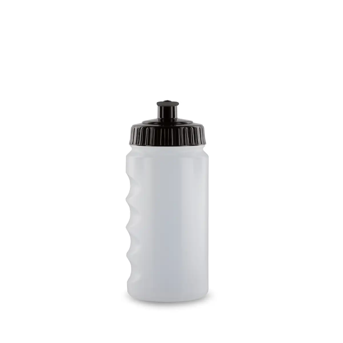 Sport-Trinkflasche Gripper Bio transparent 500 ml – bedruckbar mit Logo