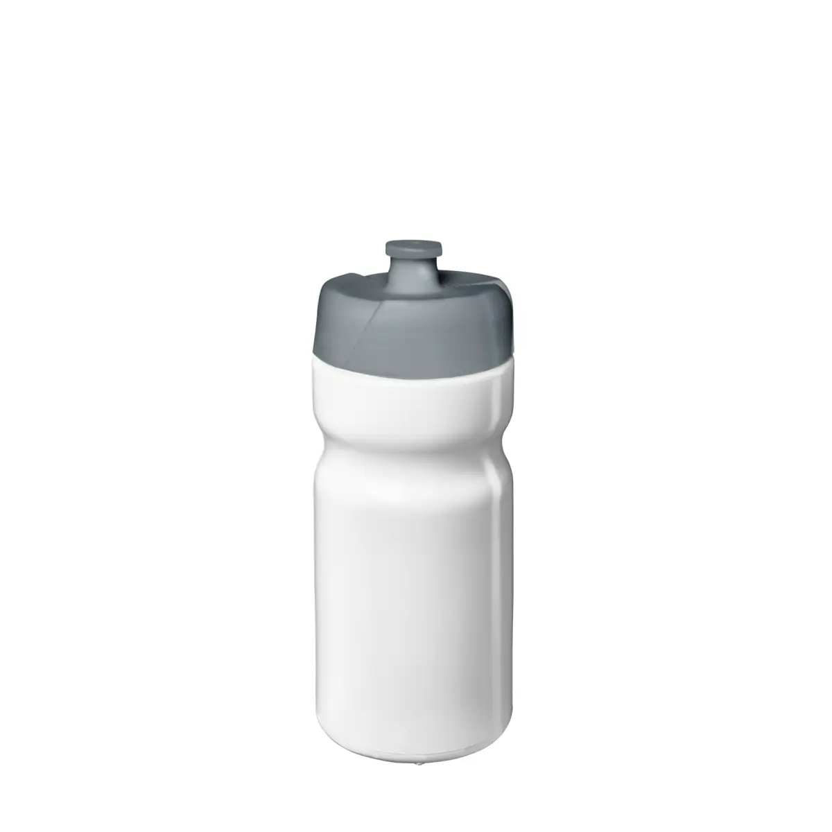 Sport-Trinkflasche Basic Style Bio Farbe: Weiss Volumen: 500 ml Verschlussfarbe: Grau Druck: ohne Druck
