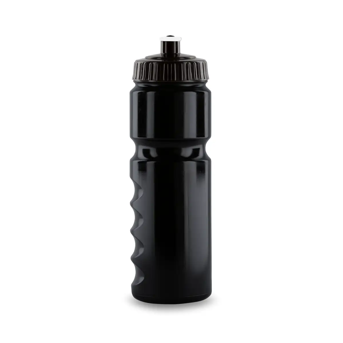 Gripper Sporttrinkflasche 750 ml in Schwarz – bedruckbar mit Logo für Vereine und Unternehmen