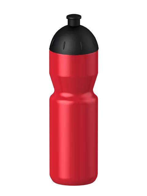 Fitness-Trinkflasche Classic Flaschenfarbe: Rot Volumen: 750 ml Verschlussfarbe: Schwarz Druck: ohne Druck