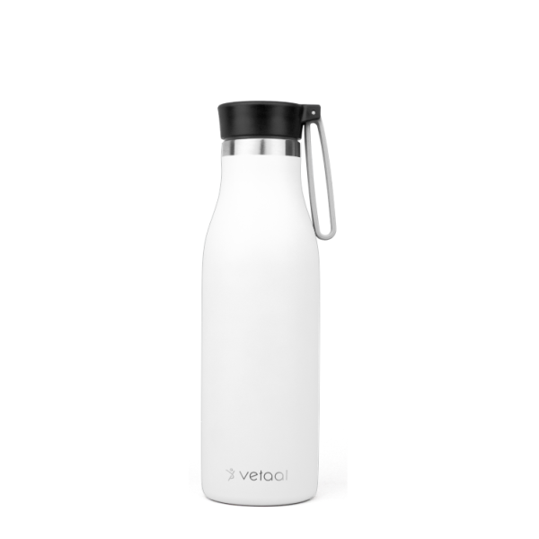 Edelstahl-Isolierflasche Njord 500 ml weiß matt